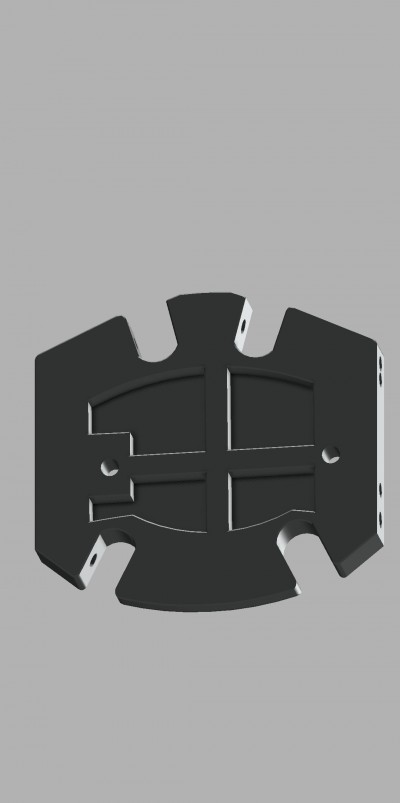 5D Blind side PASSENGER flat skid plate 1.9 mini crawler OD-4 transmission.